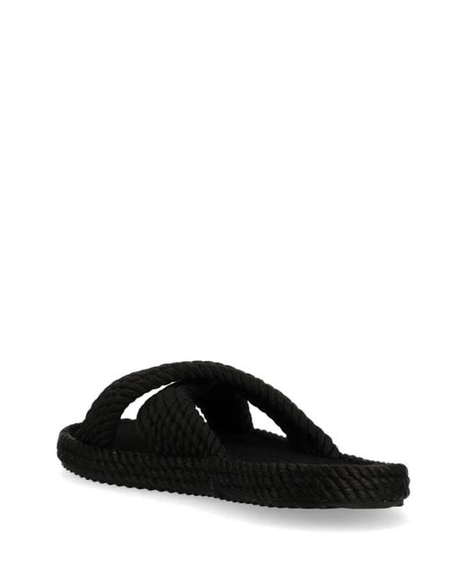 Bohonomad Black Rope Crossover-Strap Espadrilles