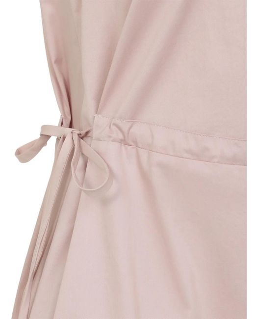 Peserico Pink Cotton Midi Dress