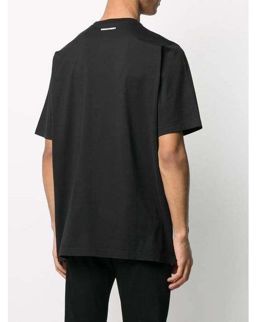 DSquared² Black Dean & Dan Print T-Shirt for men