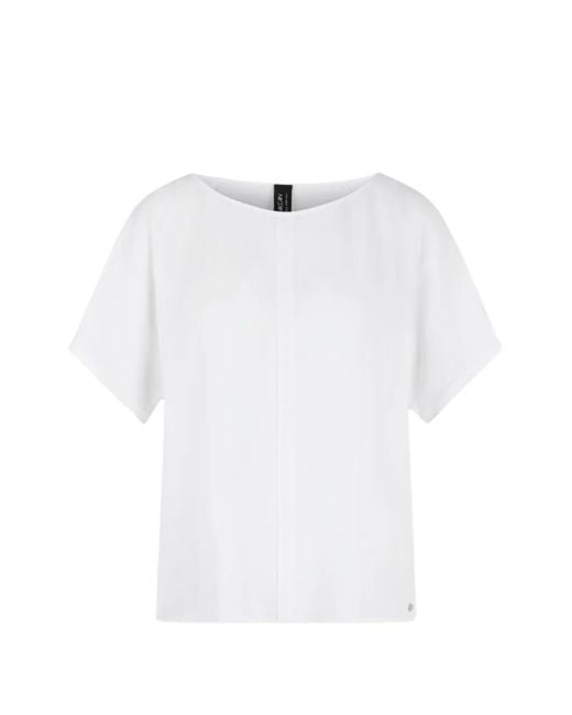 Marc Cain White Short-Sleeve Blouse