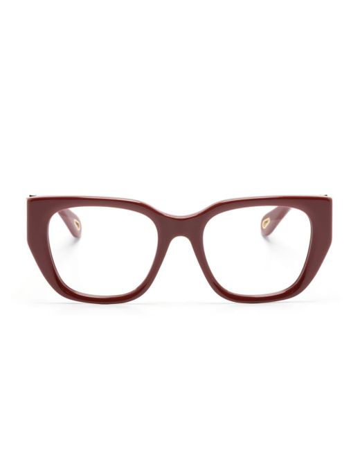 Gafas de sol con montura cat eye Chloé de color Brown