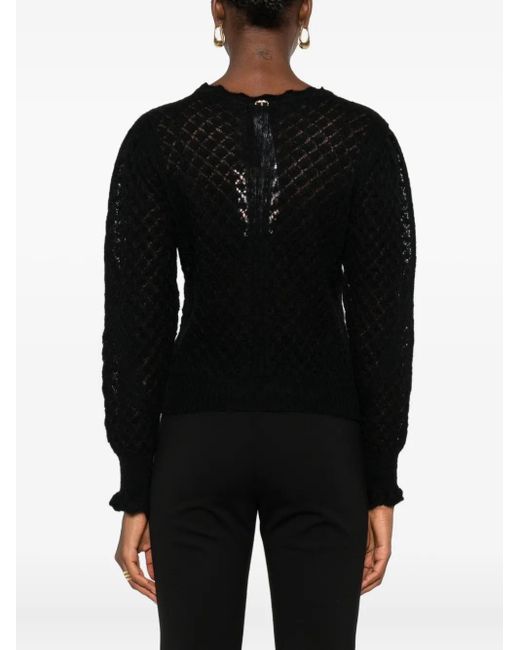 Twinset ラッフルカフス セーター Black