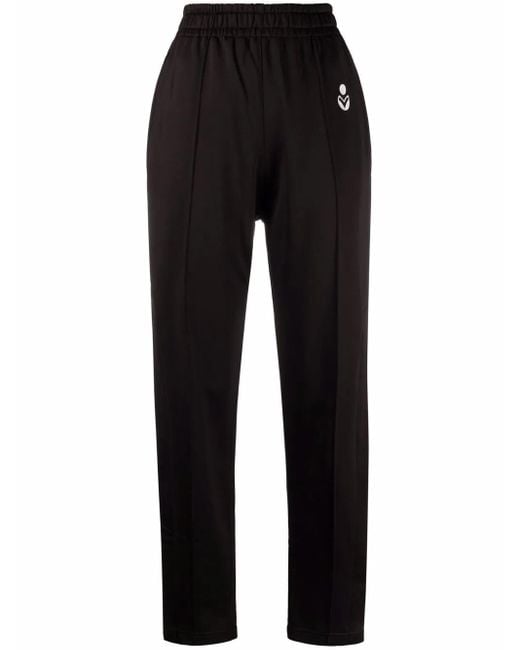 Isabel Marant Black Inaya Cotton Blend Trousers