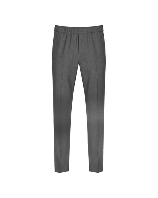 Pmds Gray Steve Elasticated-Waistband Trousers for men