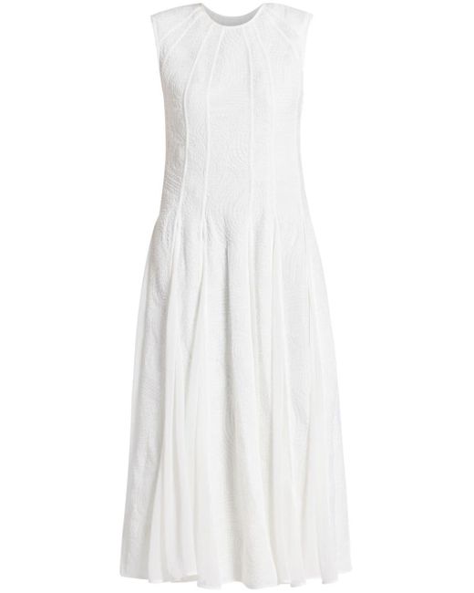 Aje. White Soleil Midi Dress