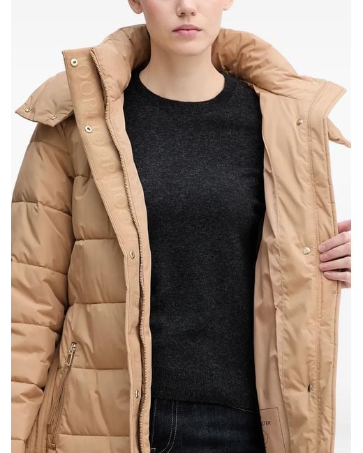Joop! White Cassandra Belted-Padded Coat