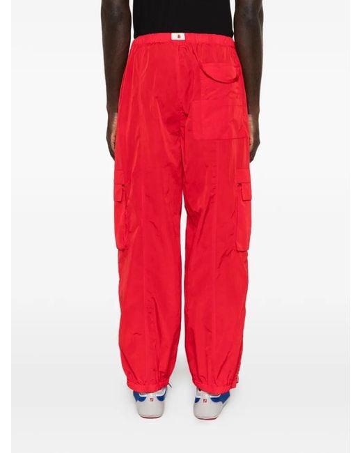 Fendi Red Zip-Pocket Trousers for men