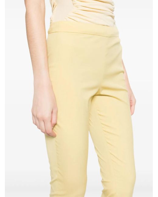 Fabiana Filippi Yellow Slim-Fit Trousers
