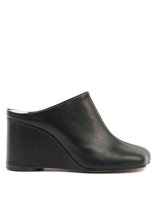 MM6 by Maison Martin Margiela レザーミュール Black