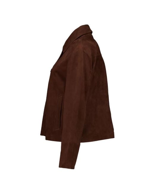 STUDIO AR Brown Button-Up Jacket