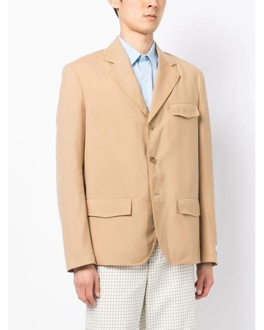 Marni Natural Single-Breasted Blazer for men