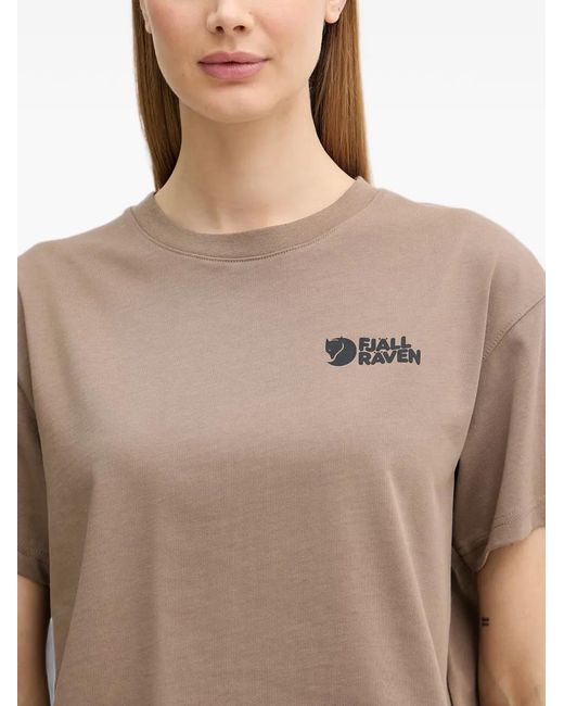 Fjallraven Black Logo-Print T-Shirt