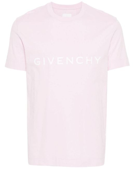 Givenchy T-Shirt mit Logo-Print in Pink für Herren