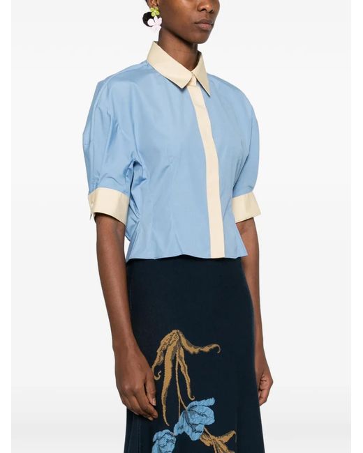 Top Con Inserti di Marni in Blue