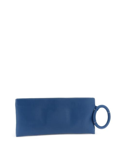 Tom Ford Blue Embossed Logo Bangle Clutch