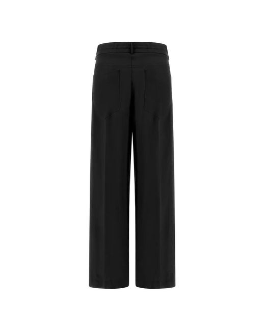 Nude Black Drawstring Trousers