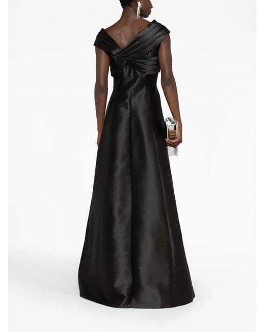Alberta Ferretti Women's Mikado Long Dress Blue main image 1