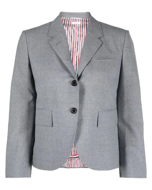 THOM BROWNE グレー ジャケット Thom Browne レディース グレー クロップド ジャケット 【公式通販】
