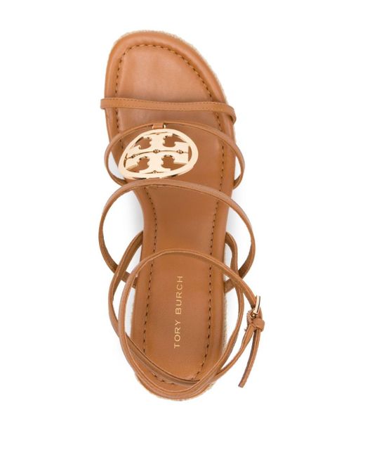 Tory Burch Natural Miller 85mm Leather Espadrilles