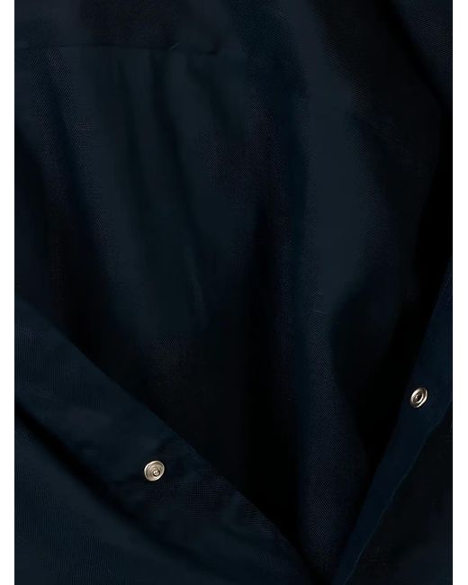 Kiton Button-Up Overhemd Met Capuchon in het Blue voor heren