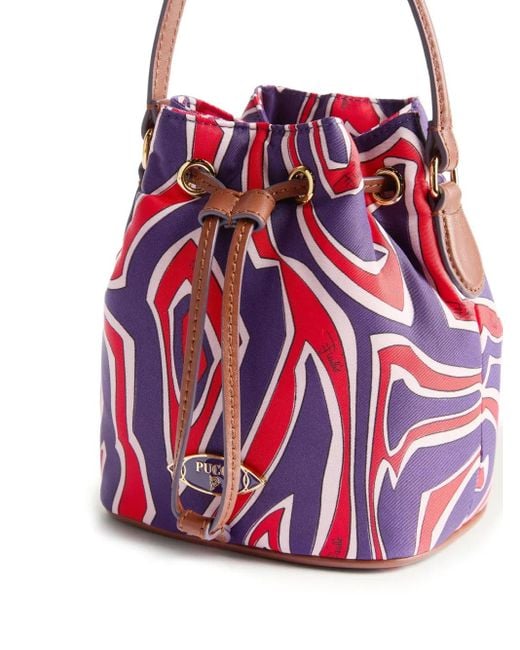 Sac Seau Yummy À Rayures Emilio Pucci en coloris Red