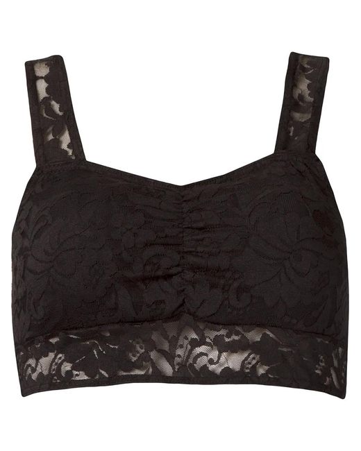 Amir Slama Black Lace-Design T-Shirt Bra