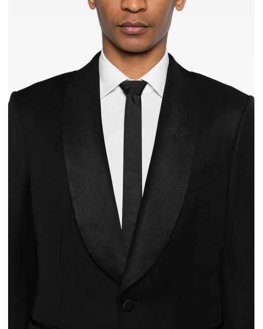 Tom Ford Black Shawl-Collar Dinner Suit for men