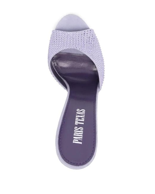 Paris Texas White Holly Stiletto Mule