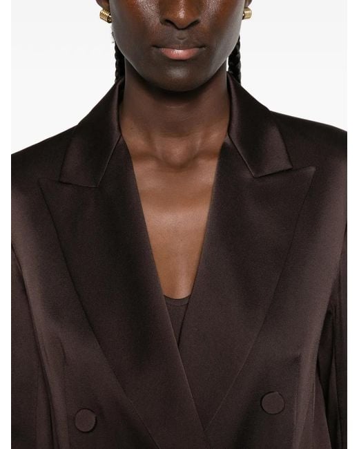 Max Mara Brown Arca Double-Breasted Blazer