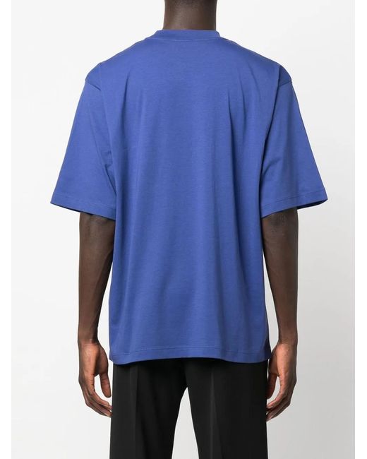 Marni Blue Logo Cotton T-shirt for men