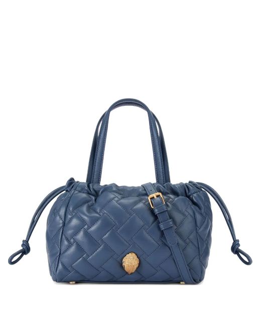 Bolso shopper acolchado con aplique de pájaro Kurt Geiger de color Blue