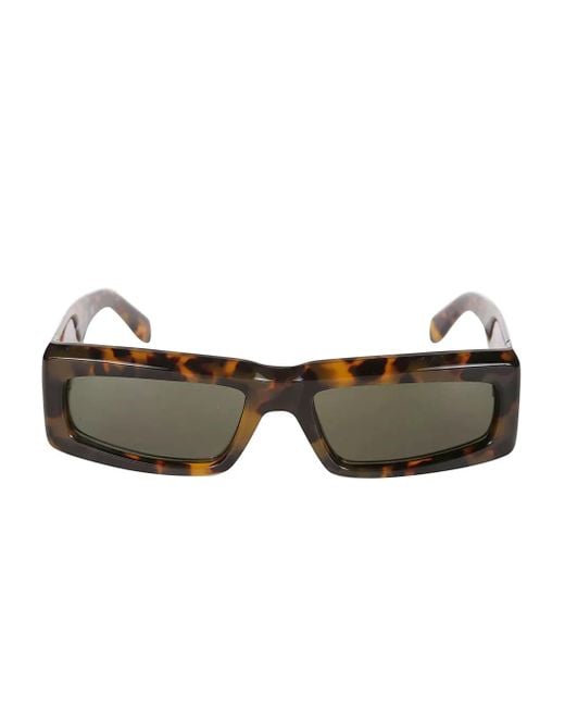 Palm Angels Brown Yreka Sonnenbrille Mit Eckigem Gestell
