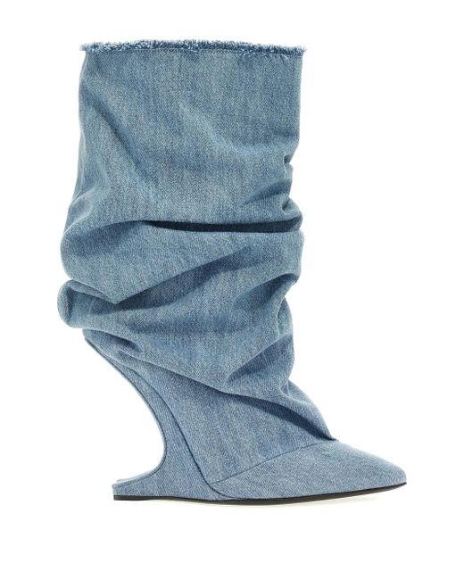 Nicolo' Beretta Blue 105Mm Jetsy Boots