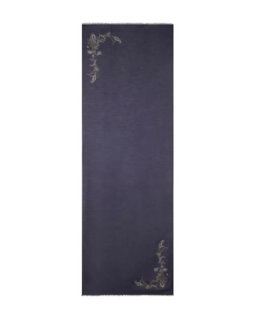 Etro Blue Paisley Scarf for men