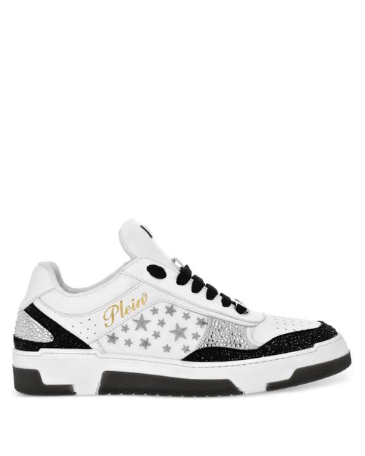 Baskets À Détails De Clous Philipp Plein en coloris White