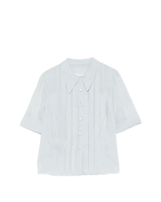 Maison Margiela White Button Front Blouse