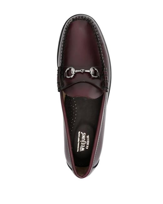 G.H.BASS Brown Weejuns Lincoln Leather Penny Loafers for men