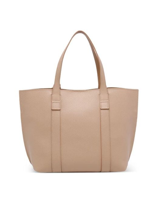 Hogan Natural Small Script Leather Shoulder Bag