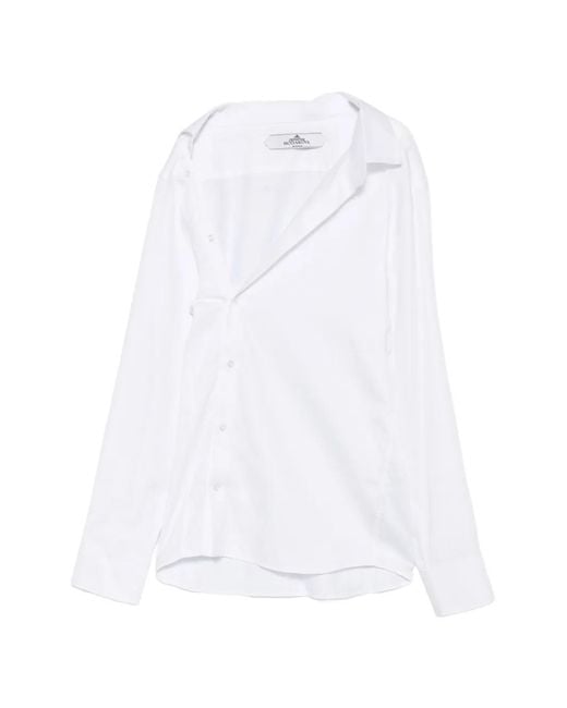 HODAKOVA White Asymmetric-Design Shirt