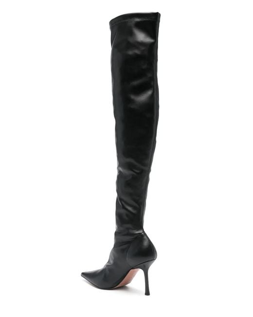 Castagna Black Pointed-Toe Boots