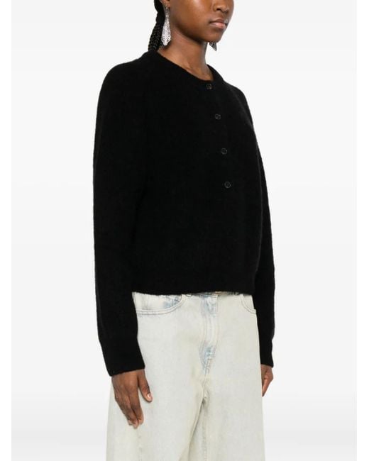 IRO Black Crew-Neck Cardigan