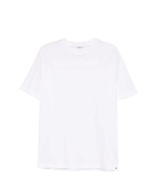 Kiton White Crew-Neck T-Shirt for men