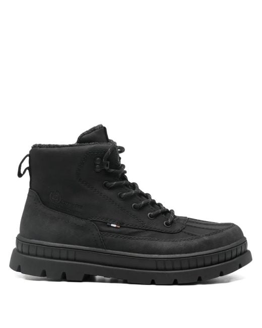 Bugatti Black Lace-Up Boots for men