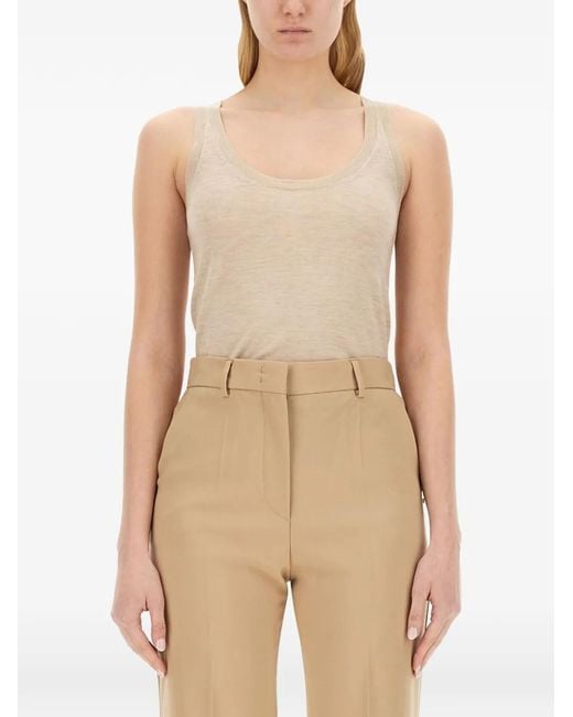 Max Mara レディース ナチュラル カシミア タンクトップ