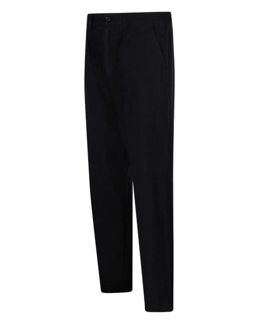 Department 5 Black Logo-Patch Trousers for men