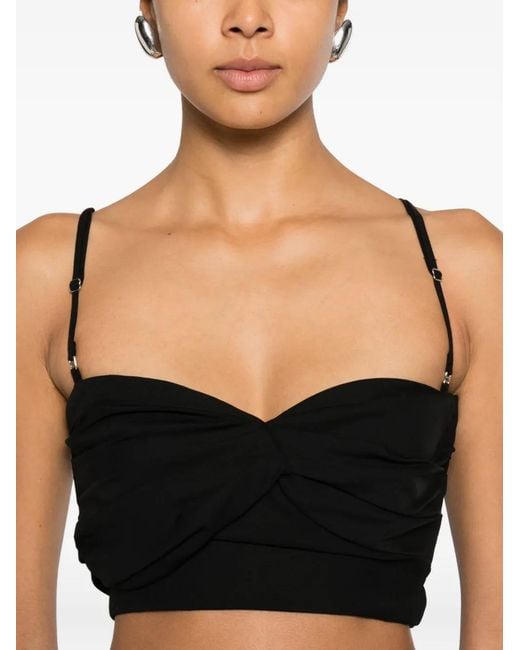 Viktor & Rolf Black Ruched Bralette