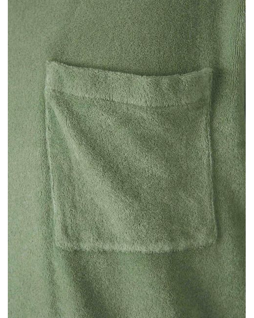 Fedeli Green Cotton Polo Shirt for men