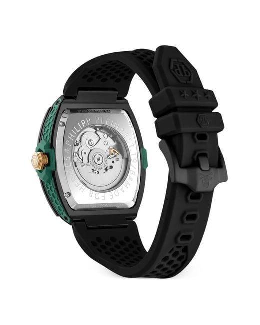 Philipp Plein Black The $Keleton 44Mm for men