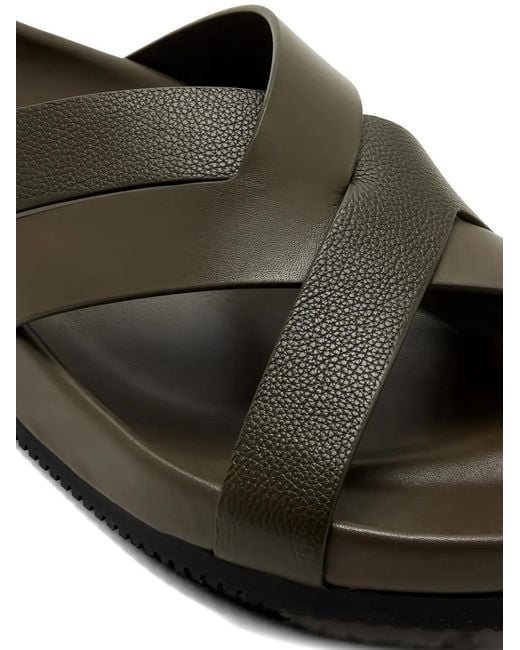 Tom Ford Black Leather Sandals for men