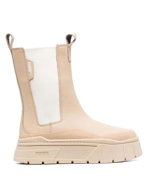 PUMA Natural Mayve Stack Chelsea Boots